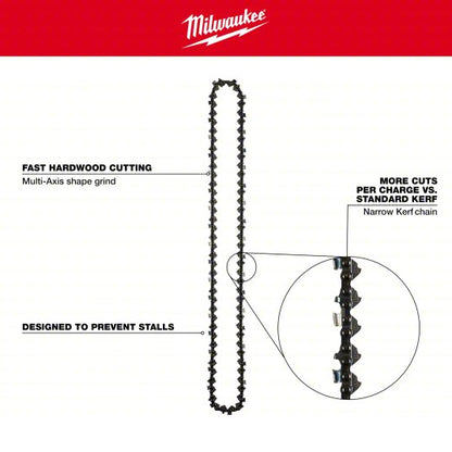 Chainsaw Chain: 20 in Compatible Bar Lg, 0.325 in, 0.05 in Gauge, 78 Links