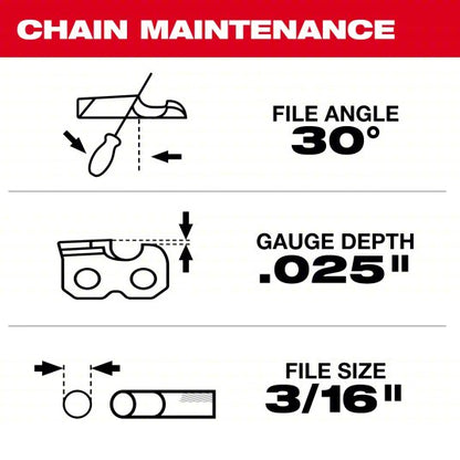 Chainsaw Chain: 20 in Compatible Bar Lg, 0.325 in, 0.05 in Gauge, 78 Links