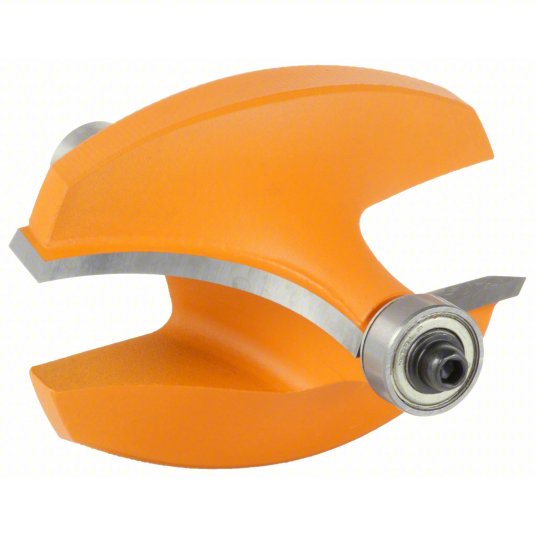 Roundover Cut Profile Router Bit: Fractional Inch, Carbide Tipped, 1 1/8 in Cutter Dia.