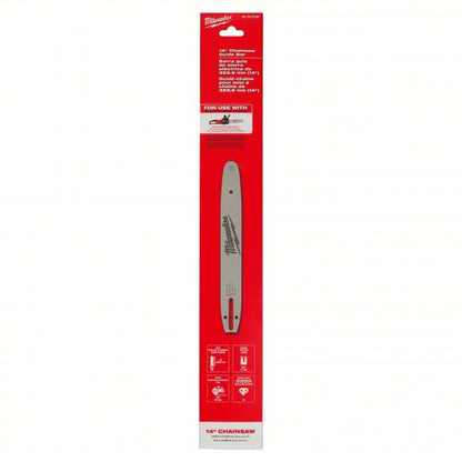 Guide Bar: 14 in Compatible Bar Lg, 3/8 in, 0.05 in Gauge, 52 Links