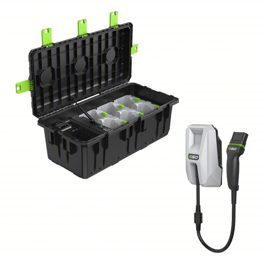 Charging Accessory: EGO, For Li-ion Battery Chemistry, For 56V Battery Volt, (6) 56V, Rapid, 56 V DC
