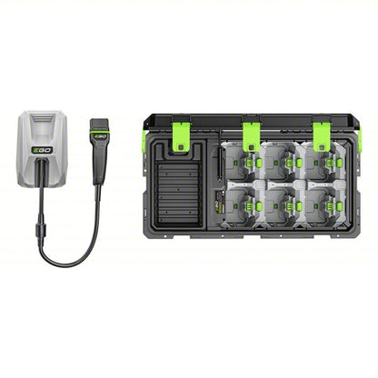 Charging Accessory: EGO, For Li-ion Battery Chemistry, For 56V Battery Volt, (6) 56V, Rapid, 56 V DC