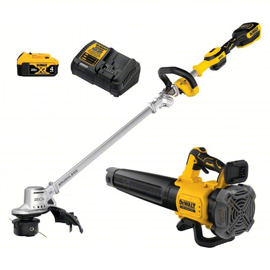 Battery-Powered Combination Kit: 20V MAX, Blower and Trimmer, 125 mph Blower Max Air Speed