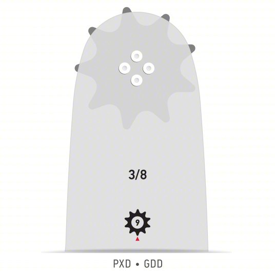 Chainsaw Bar and Chain: 20 in Compatible Bar Lg, 3/8 in, 0.05 in Gauge, 70 Links