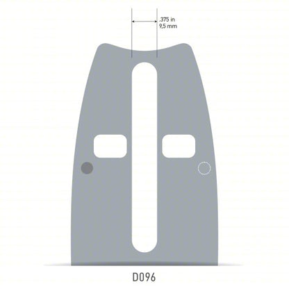 Chainsaw Bar and Chain: 20 in Compatible Bar Lg, 3/8 in, 0.05 in Gauge, 70 Links