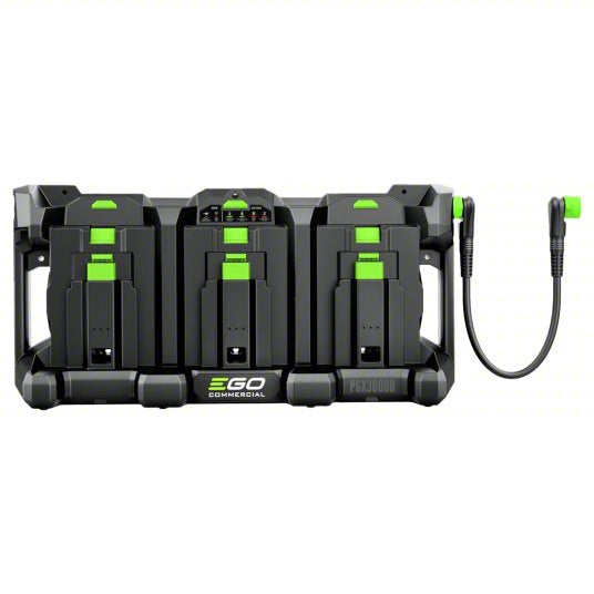 Commercial Charging 3-Port Dock: EGO, For Li-ion Battery Chemistry, For 56V Battery Volt