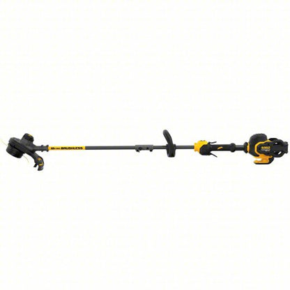 Battery-Powered String Trimmer: 15 in Cutting Wd, Straight Shaft, 45 in Shaft Lg, Not Capable