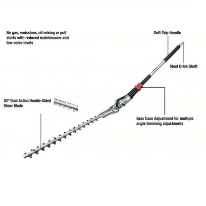 String Trimmer and Attachments: LXT®, Trimmer and Hedge Trimmer, 20 in Hedge Trimmer Blade Lg