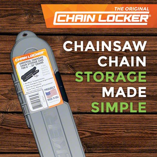 Chainsaw Chain Case: For use with: 6 to 20 in Chains, Polypropylene/Stainless Steel
