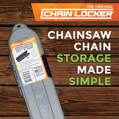 Chainsaw Chain Case: For use with: 6 to 20 in Chains, Polypropylene/Stainless Steel