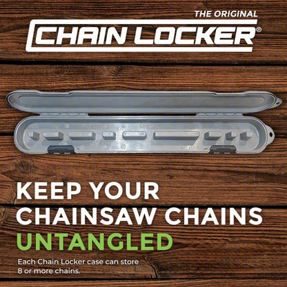 Chainsaw Chain Case: For use with: 6 to 20 in Chains, Polypropylene/Stainless Steel