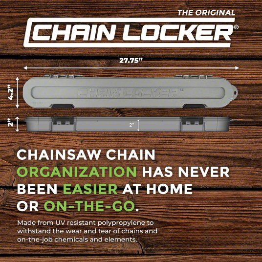 Chainsaw Chain Case: For use with: 6 to 20 in Chains, Polypropylene/Stainless Steel