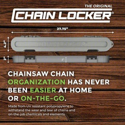 Chainsaw Chain Case: For use with: 6 to 20 in Chains, Polypropylene/Stainless Steel