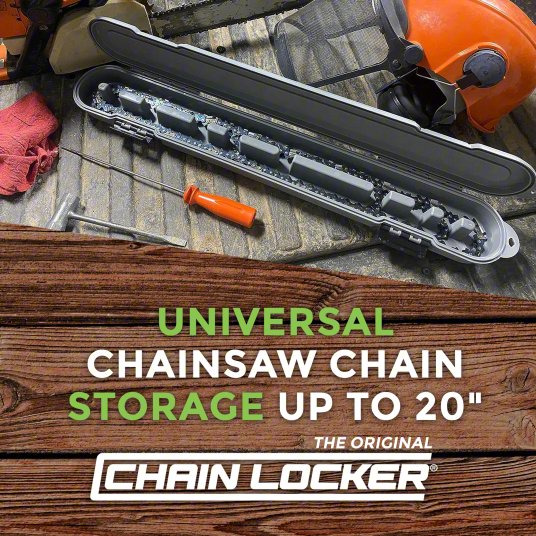 Chainsaw Chain Case: For use with: 6 to 20 in Chains, Polypropylene/Stainless Steel