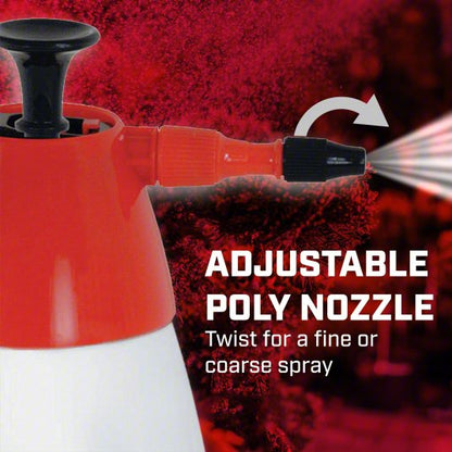 Handheld Sprayer: Spot, 1/2 gal Tank, Poly Tank, 25 ft Max Spray Distance, 40 psi, Adj Nozzle