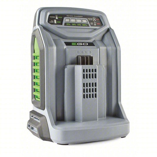 Battery Charger: EGO, For Li-ion Battery Chemistry, For 56V Battery Volt, (1) 56V, Rapid, 120V
