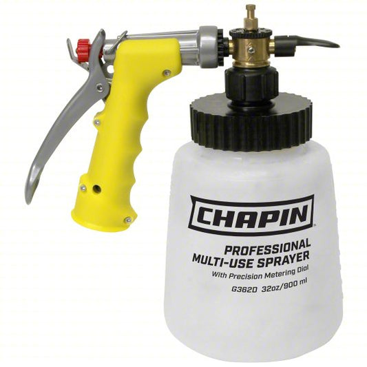 Handheld Sprayer: Spot, 1/4 gal Tank, Poly Tank, 25 ft Max Spray Distance, 40 psi, Adj Nozzle