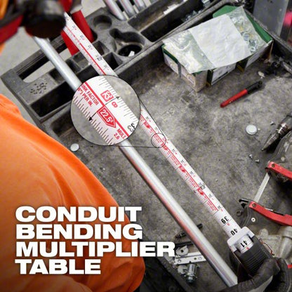 Magnetic Tape Measure: Inch, Magnetic Single Hook Tip, Plastic, 12 - 24 ft, Wide Blade