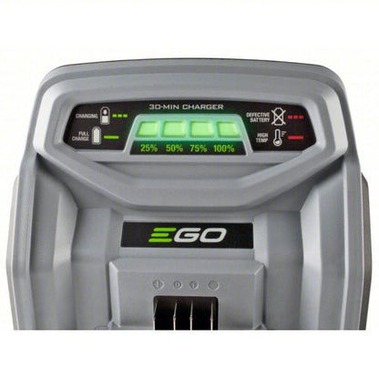 Battery Charger: EGO, For Li-ion Battery Chemistry, For 56V Battery Volt, (1) 56V, Rapid, 120V