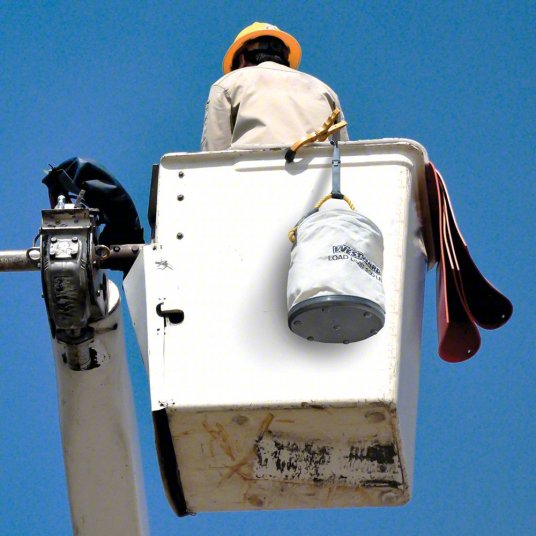 Bucket Bag: 12 in W x 22 in H x 12 in L, Off-White, Canvas, 0 Pockets, Open Top