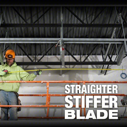 Magnetic Tape Measure: Inch, Magnetic Single Hook Tip, Plastic, 16 ft, 12 - 24 ft, 1/16 in