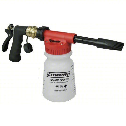 Handheld Sprayer: Spot, 1/4 gal Tank, Poly Tank, 25 ft Max Spray Distance, 40 psi, Adj Nozzle