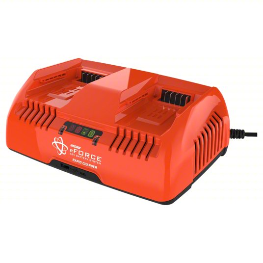 Charger: ECHO, For Li-ion Battery Chemistry, For 56V Battery Volt, (2) 56V, Rapid, Simultaneous
