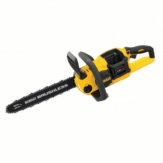 Battery-Powered Chainsaw: 16 in Bar Lg, Rear Handle, Auto Chain Oiler, 60 V, Battery-Powered