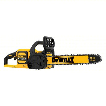 Battery-Powered Chainsaw: 16 in Bar Lg, Rear Handle, Auto Chain Oiler, 60 V, Battery-Powered