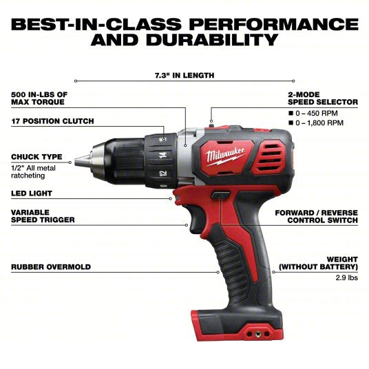 Cordless Tool Combination Kit: 2 Tools, Drill/Impact Driver, 18 V DC Volt, M18™, M18™