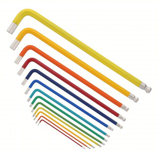 11 - 15 Pieces, L, SAE, Long, 13 Pieces, Holder, Satin Chrome, 13 Tips