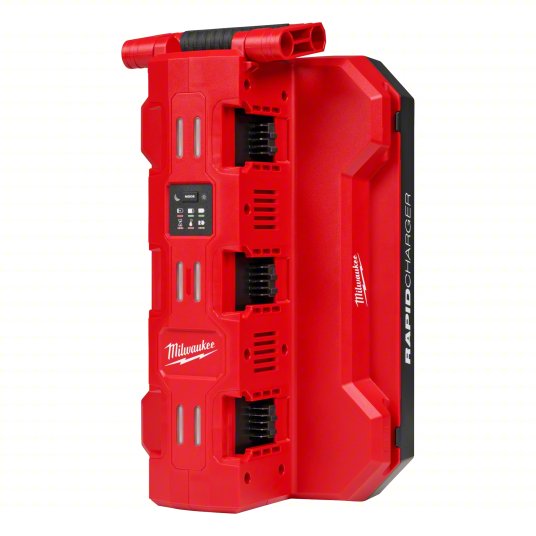 Cordless Tool Battery Charger: Milwaukee, For Li-ion Battery Chemistry, For 18V Battery Volt, Rapid