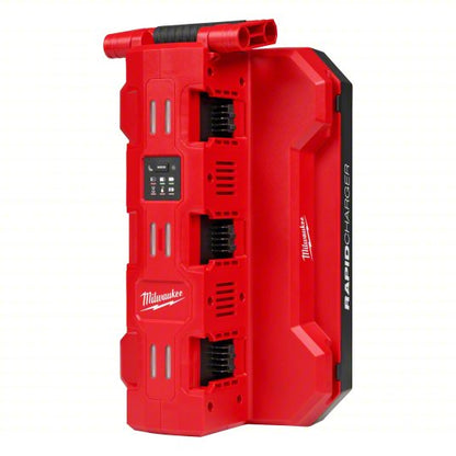 Cordless Tool Battery Charger: Milwaukee, For Li-ion Battery Chemistry, For 18V Battery Volt, Rapid