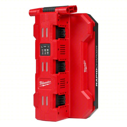 Cordless Tool Battery Charger: Milwaukee, For Li-ion Battery Chemistry, For 18V Battery Volt, Rapid