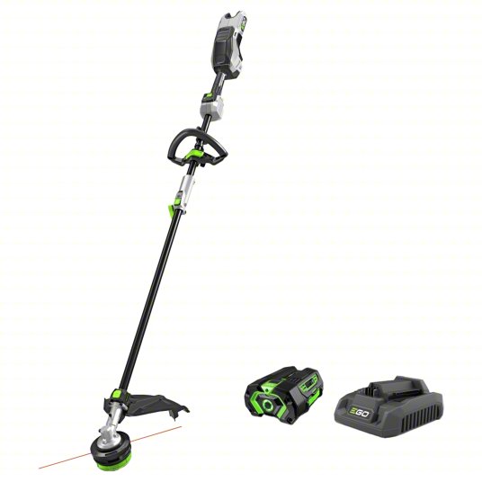 Battery-Powered Power Head Kit: 16 in Cutting Wd, Straight Shaft, 43 in Shaft Lg, 4.0 Ah, Tool