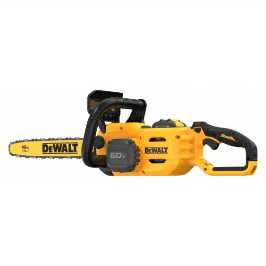 Battery-Powered Chainsaw Kit: 18 in Bar Lg, Rear Handle, Auto Chain Oiler, 60 V, 40.9 cc