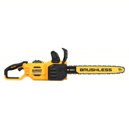 Battery-Powered Chainsaw Kit: 18 in Bar Lg, Rear Handle, Auto Chain Oiler, 60 V, 40.9 cc