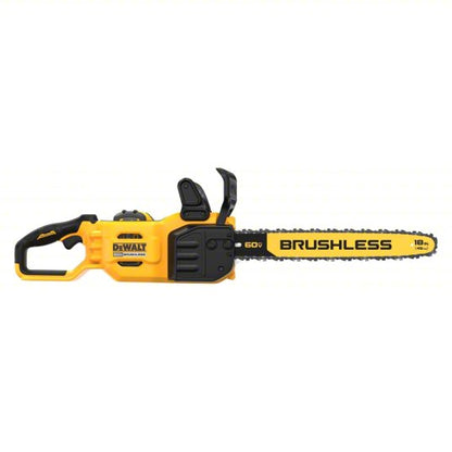 Battery-Powered Chainsaw Kit: 18 in Bar Lg, Rear Handle, Auto Chain Oiler, 60 V, 40.9 cc