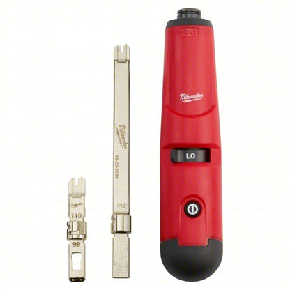 Punch Down Tool: 110 Blade, AA Battery, Includes 110 Blade/AA Batteries/Punchdown Tool