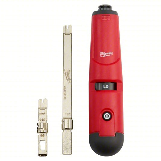 Punch Down Tool: 110 Blade, AA Battery, Includes 110 Blade/AA Batteries/Punchdown Tool