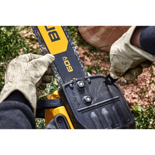 Battery-Powered Chainsaw Kit: 18 in Bar Lg, Rear Handle, Auto Chain Oiler, 60 V, 40.9 cc