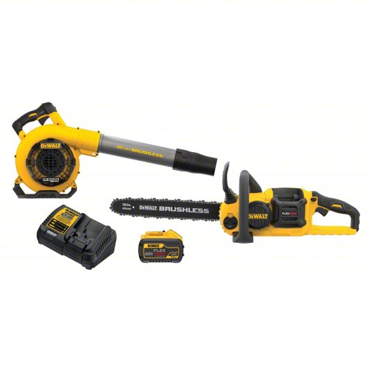 Battery-Powered Combination Kit: FLEXVOLT®, Blower and Chainsaw, 129 mph Blower Max Air Speed