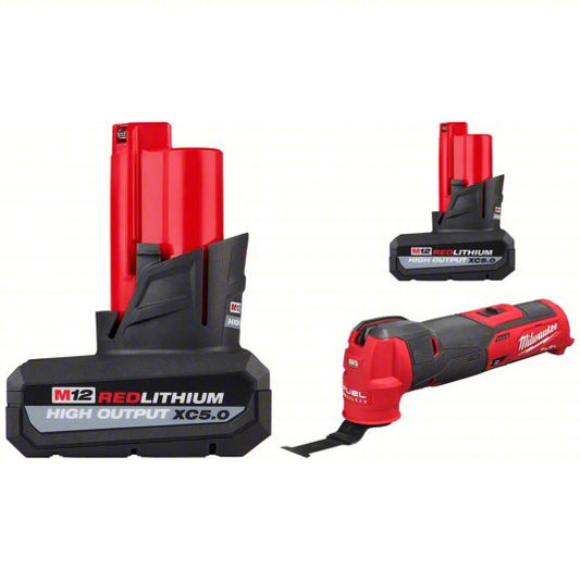 Batteries and Multi-Tool: 10,000 to 20,000, 3.9° Oscillation Angle, Accessory Free Tool Change, 12 V