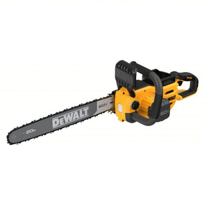 Battery-Powered Chainsaw: 20 in Bar Lg, Rear Handle, Auto Chain Oiler, 60 V, 50.2 cc
