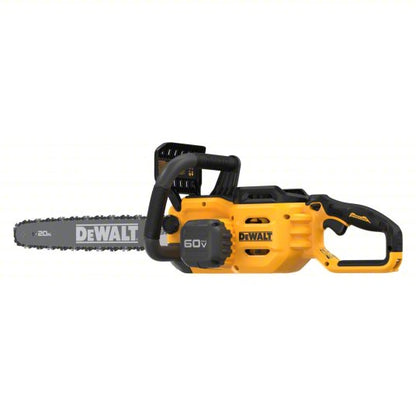 Battery-Powered Chainsaw: 20 in Bar Lg, Rear Handle, Auto Chain Oiler, 60 V, 50.2 cc