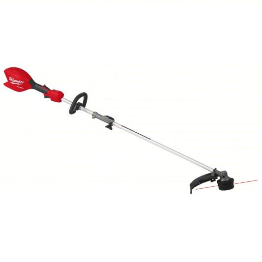 Battery-Powered String Trimmer: 16 in Cutting Wd, Straight Shaft, 70-1/2 in Shaft Lg