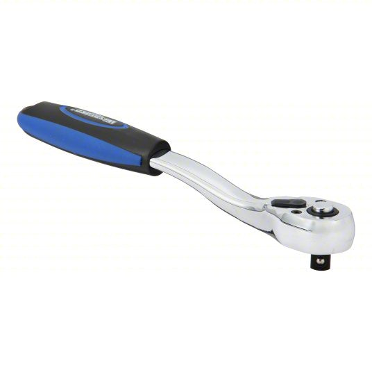 Offset Pear, Reversible, 8 in Overall Lg, Chrome, 5° Min Arc Swing, Non-Magnetic