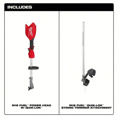 Battery-Powered String Trimmer: 16 in Cutting Wd, Straight Shaft, 70-1/2 in Shaft Lg