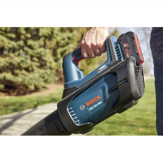 Battery-Powered Handheld Leaf Blower: CORE18V®, 450 cfm Max. Air Flow, 123 mph Max. Air Speed