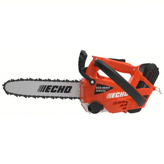 Battery-Powered Chainsaw Kit: 12 in Bar Lg, Top Handle, Auto Chain Oiler, 56 V, 25.4 cc